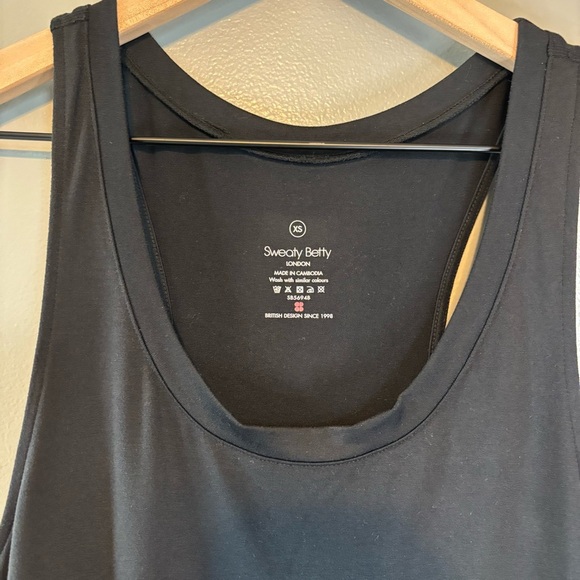 Sweaty Betty XS Gary Jumpsuit Racerback Tank Jogger Black Anthropologie - Picture 7 of 7